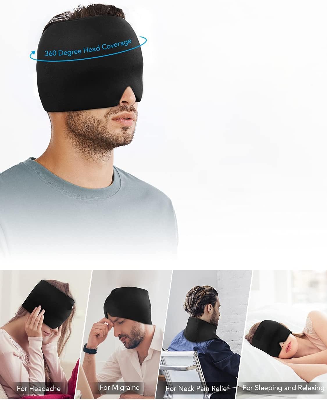 قبعة الرأس لعلاج الشقيقة و الصداع