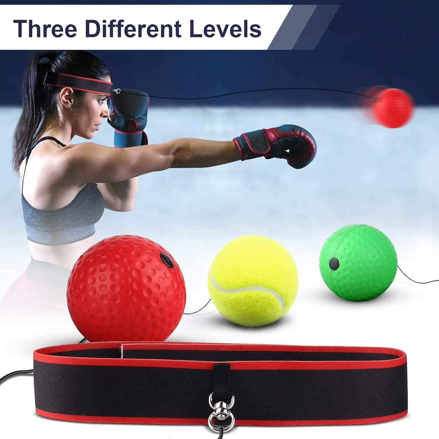 Reflex Ball Boxing 3in1 كرة الملاكمة الثلاثية الممتعة