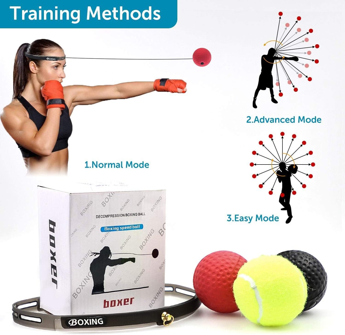 Reflex Ball Boxing 3in1 كرة الملاكمة الثلاثية الممتعة