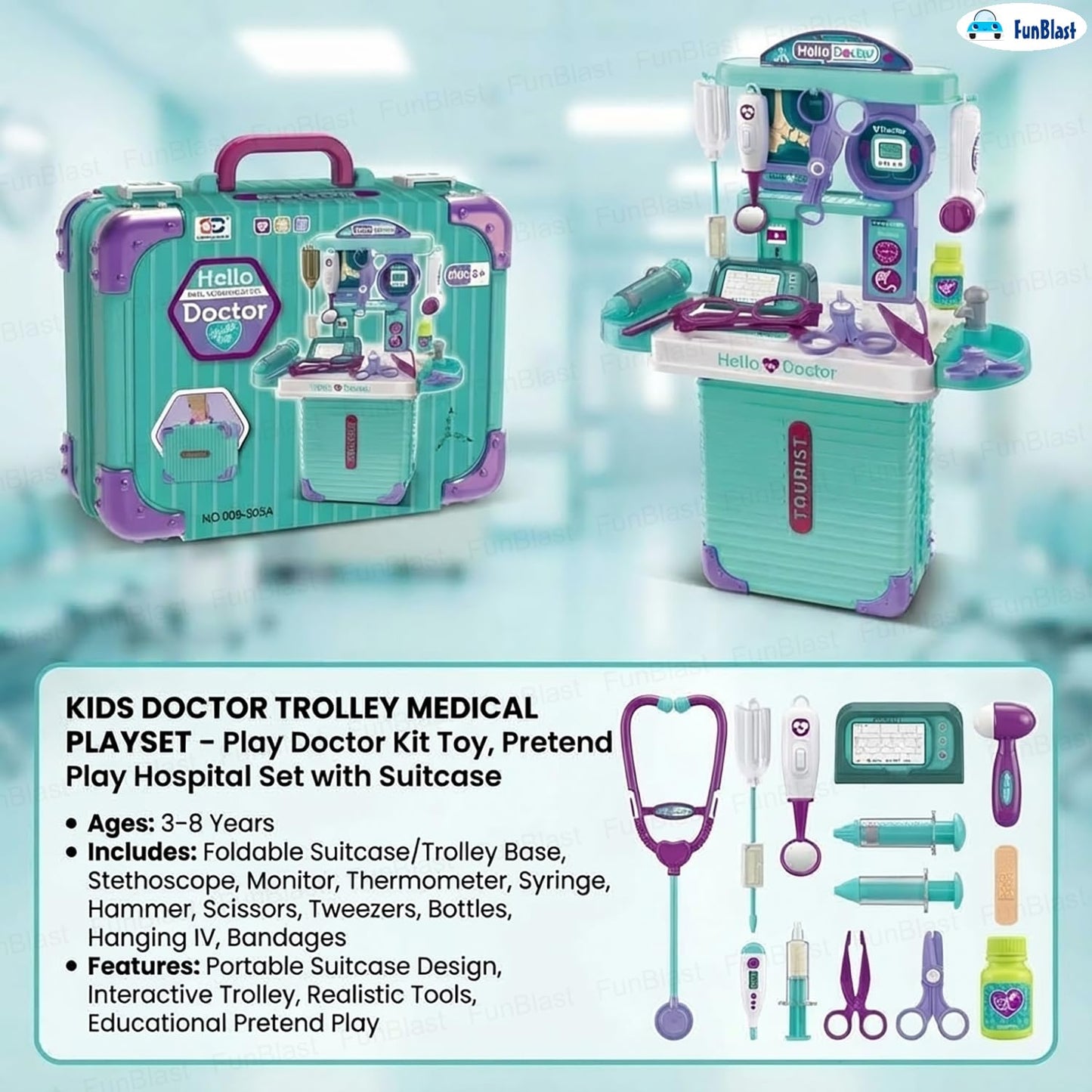 🩺 حقيبة الطبيب للأطفال 👩⚕️ لعب، تعلّم ومرح تفاعلي في كل لحظة ✨