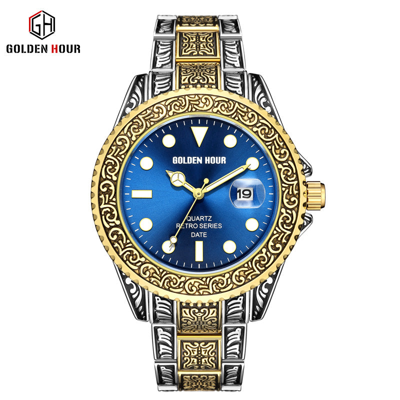 GH132 الأناقة الرجالية تبدأ من معصمك .. ساعة كلاسيكية بلمسة عصرية تُبرز هيبتك