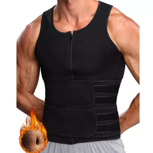 سترة حرارية رجالية لنحت الخصر وشد البطن أثناء التمرين Fit Burn