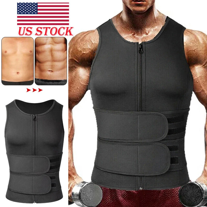 سترة حرارية رجالية لنحت الخصر وشد البطن أثناء التمرين Fit Burn