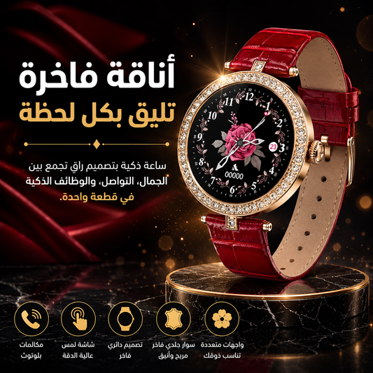 🚀 ساعة ذكية تجمع بين الأناقة والتقنية🌟فخامة وتقنيات عصرية⌚