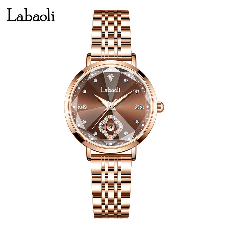 💖 ساعة فاخرة لامعة… أناقة تُضيء معصمك كل يوم ✨